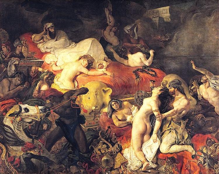 Eugene Delacroix La Mort de Sardanapale Norge oil painting art